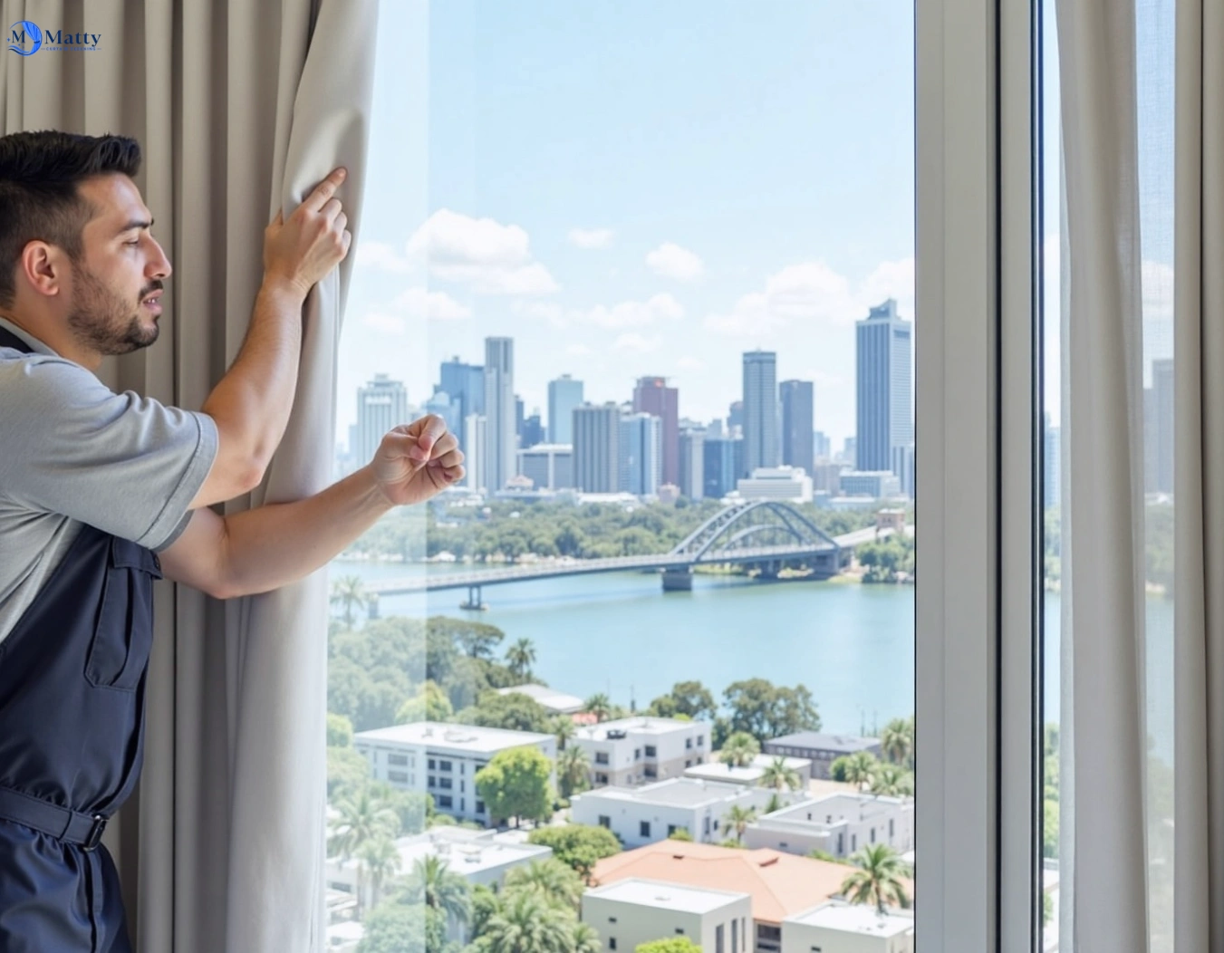 Professional curtain steam cleaning service nelson-nsw QLD by Matty Curtain Cleaning