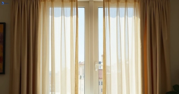 Dusty and dull curtains in nelson-nsw before steam cleaning